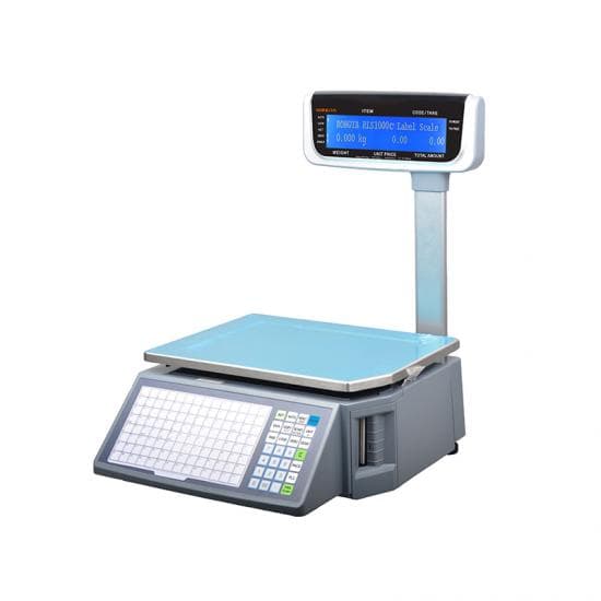 Электронные торговые весы Rongta RLS 1100C с термопринтером этикеток.